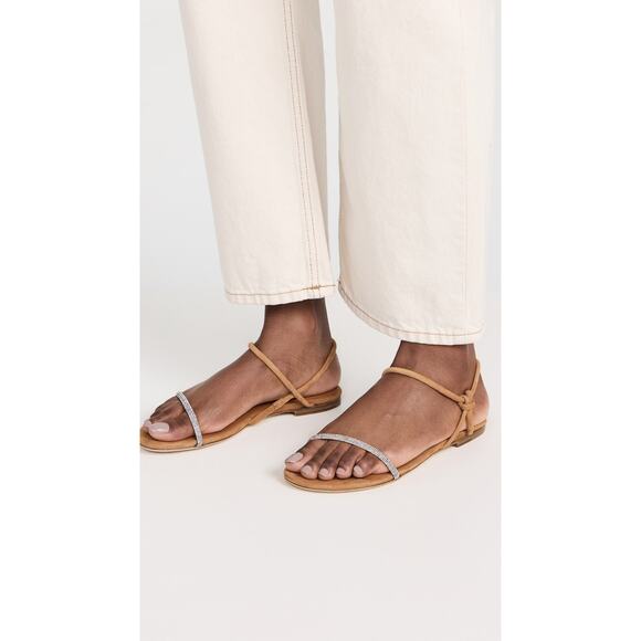 Staud Laurel Crystal Sandals Woman's Size 37.5 US 7.5 - Picture 2 of 11